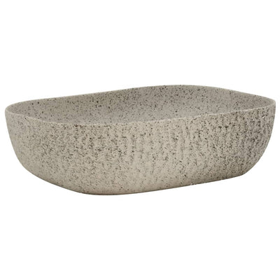 Vidaxl Strack Wasker Rettangolare 48x37.5x13.5 cm Grigio ceramico