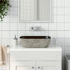 Vidaxl Stracht Wasbok Regant 48x37.5x13.5 cm Grigio ceramico e nero