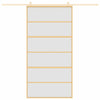 Vidaxl schuifdeur 102,5x205 cm mat esg-glas en aluminium goudkleurig