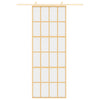 Porta scorrevole Vidaxl 76x205 cm Clear ESG Glass e in oro in alluminio