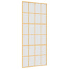 Vidaxl schuifdeur 90x205 cm mat esg-glas en aluminium goudkleurig
