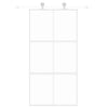 Vidaxl schuifdeur 102,5x205 cm gehard glas en aluminium wit