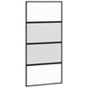 Vidaxl schuifdeur 102,5x205 cm gehard glas en aluminium zwart
