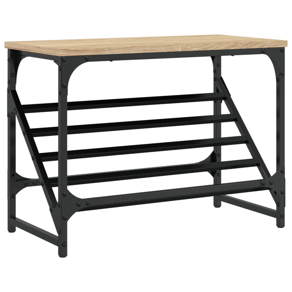 Vidaxl Shoe Rack 60x30x45 cm de madera procesada Sonoma Oak coloreed