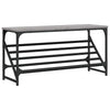 Vidaxl Shoe Rack 90x30x45 CM Propiedad de madera gris de Oak Colorado