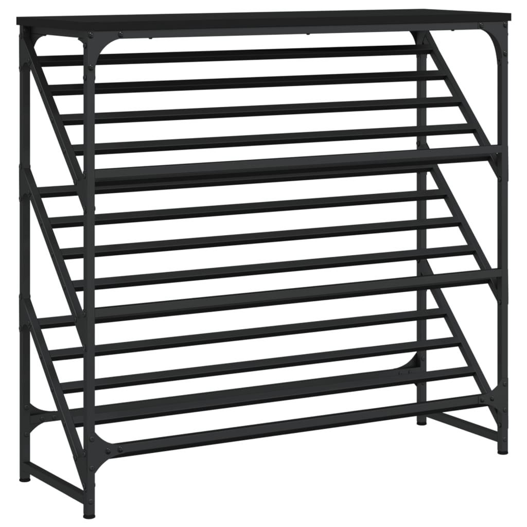 Porta di scarpe Vidaxl 90x30x85 cm in legno trasformato