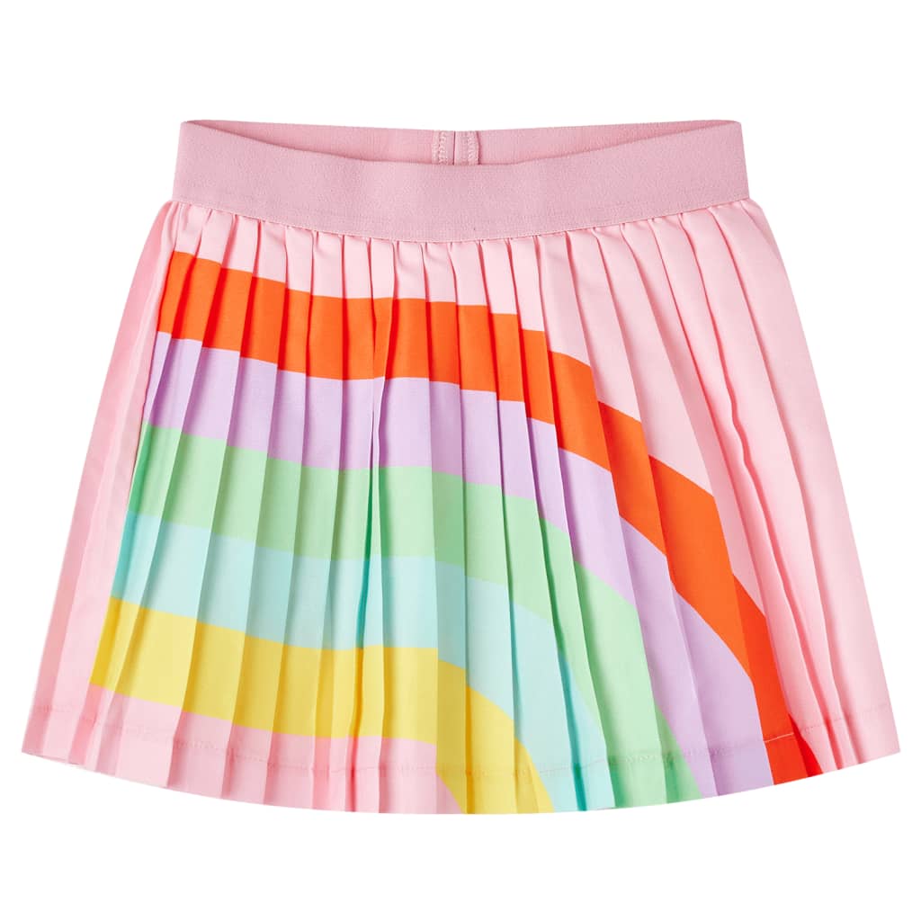 VidaXL falda infantil plisada 116 rosa claro