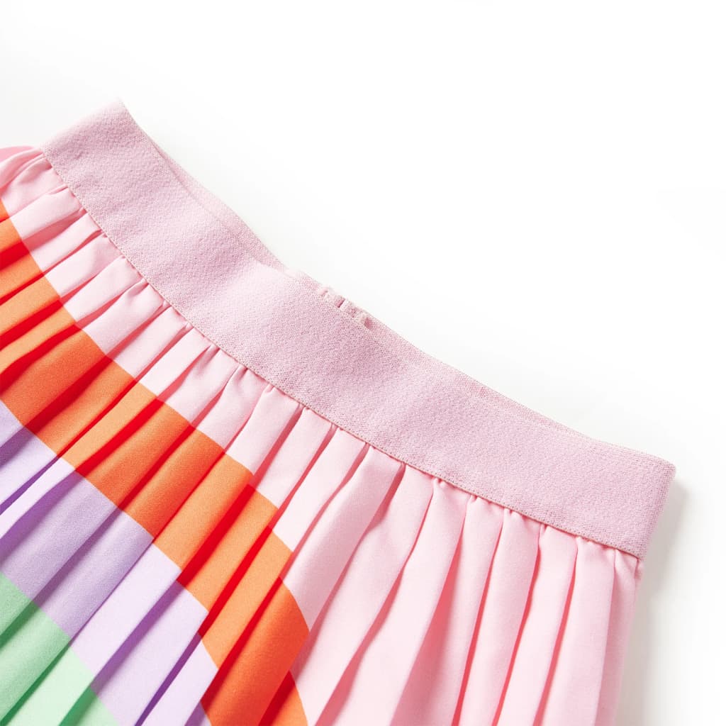 VidaXL falda infantil plisada 116 rosa claro