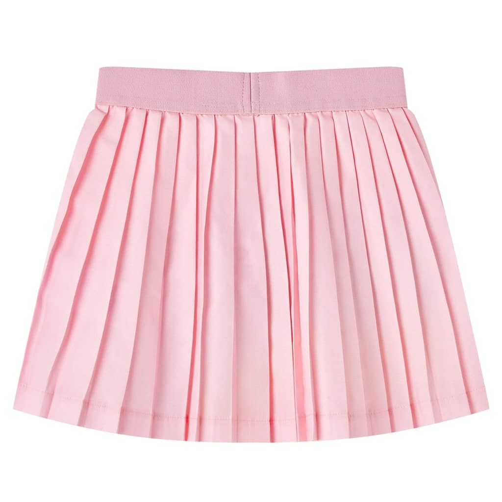 VidaXL falda infantil plisada 128 rosa claro