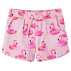 Pantalón corto infantil VidaXL con cordón 116 rosa claro