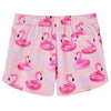 Pantalón corto infantil VidaXL con cordón 116 rosa claro