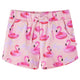 Pantaloncini per bambini VidaXL con coulisse 128 rosa chiaro