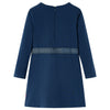 Vidaxl kinderjurk met lange mouwen 128 marineblauw