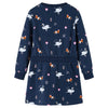 Abito per bambini VidaXL a maniche lunghe 104 blu navy