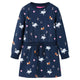 Abito per bambini VidaXL a maniche lunghe 140 blu navy