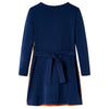 Vidaxl kinderjurk met lange mouwen 104 marineblauw