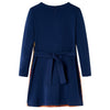 Abito per bambini VidaXL a maniche lunghe 128 blu navy