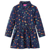 Abito per bambini VidaXL a maniche lunghe 116 blu navy