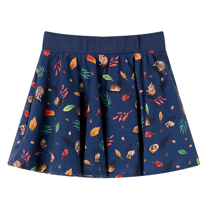 VidaXL falda infantil 128 azul marino