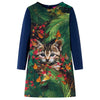 Vidaxl kinderjurk met lange mouwen 104 marineblauw