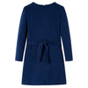 Vidaxl kinderjurk met lange mouwen 128 marineblauw