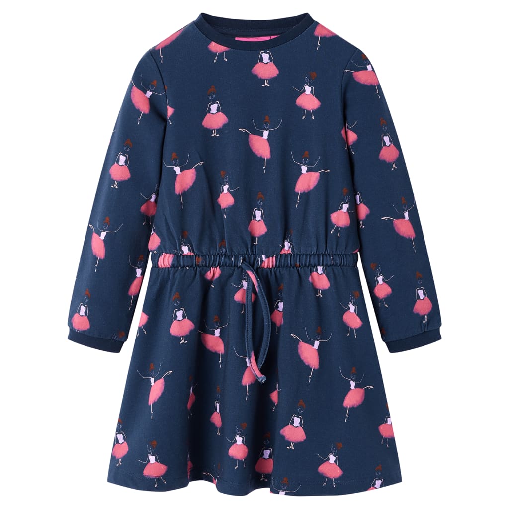 Vidaxl kinderjurk 116 marineblauw