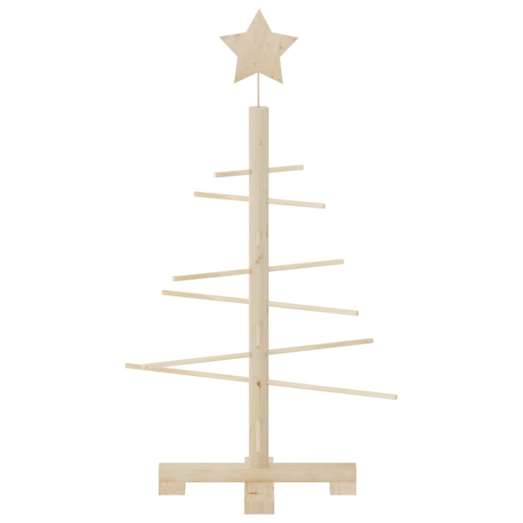 Vidaxx Decoración navideña Árbol de Navidad 75 cm madera maciza de pino