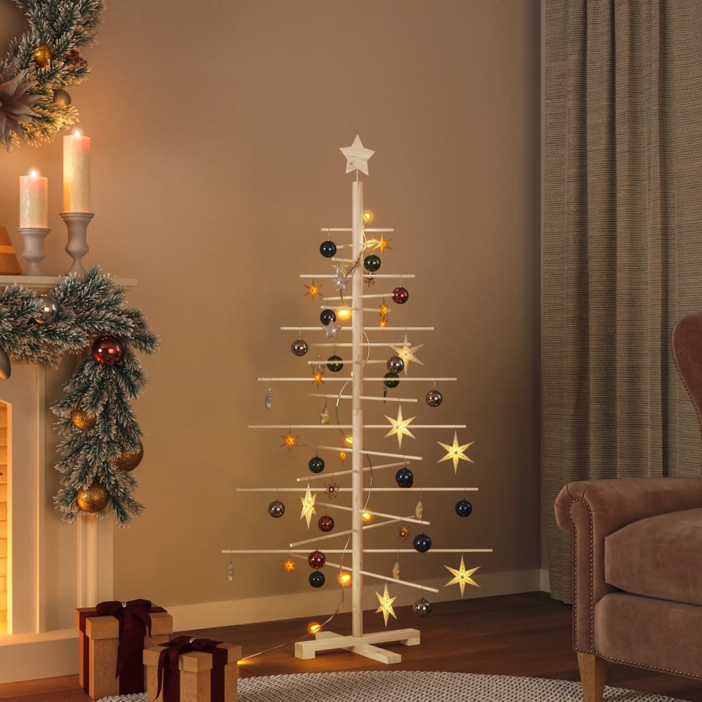 Vidaxx Decoración navideña Árbol de Navidad 150 cm madera maciza de pino