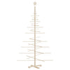 Vidaxl kerstdecoratie kerstboom 180 cm massief grenenhout