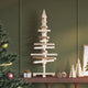 Vidaxx Decorazione natalizia Albero di Natale 90 cm in legno di pino massiccio