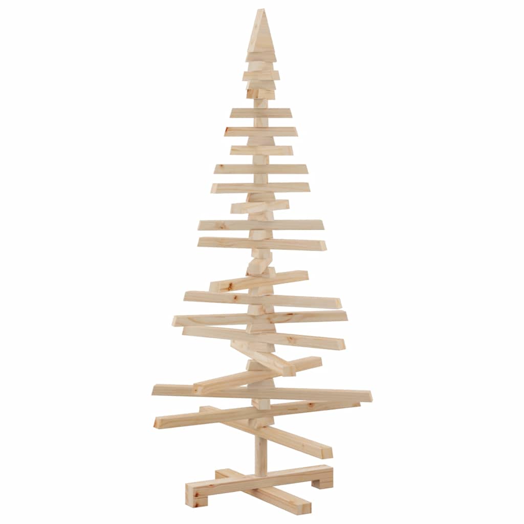 Vidaxx Decoración navideña Árbol de Navidad 120 cm madera maciza de pino
