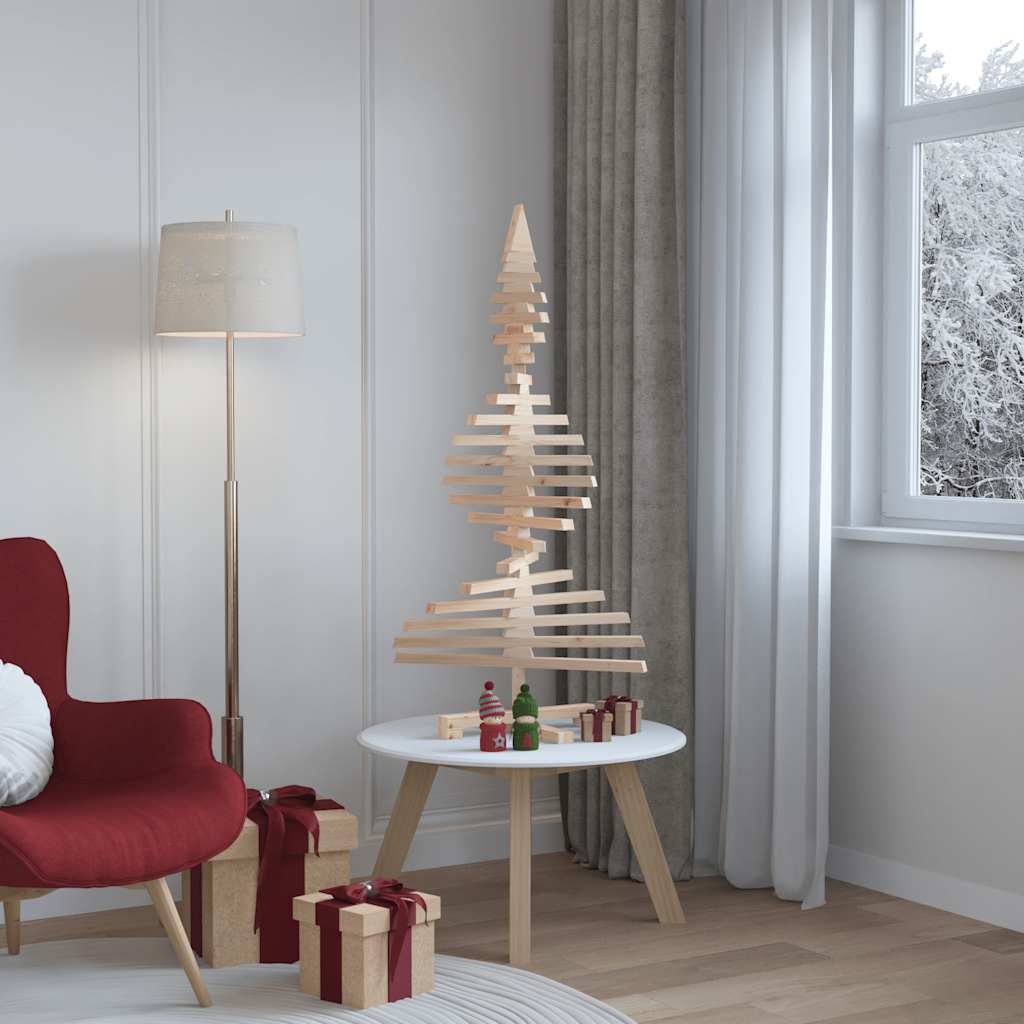 Vidaxx Decoración navideña Árbol de Navidad 120 cm madera maciza de pino