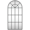 Vidaxl wandspiegel boog 50x100 cm ijzer zwart