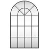 Vidaxl Mirror de pared boog 60x100 cm de hierro negro