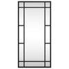 Vidaxl wandspiegel rechthoekig 30x60 cm ijzer zwart