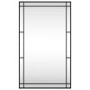 Vidaxl Mirror de pared rectangular 60x100 cm de hierro negro