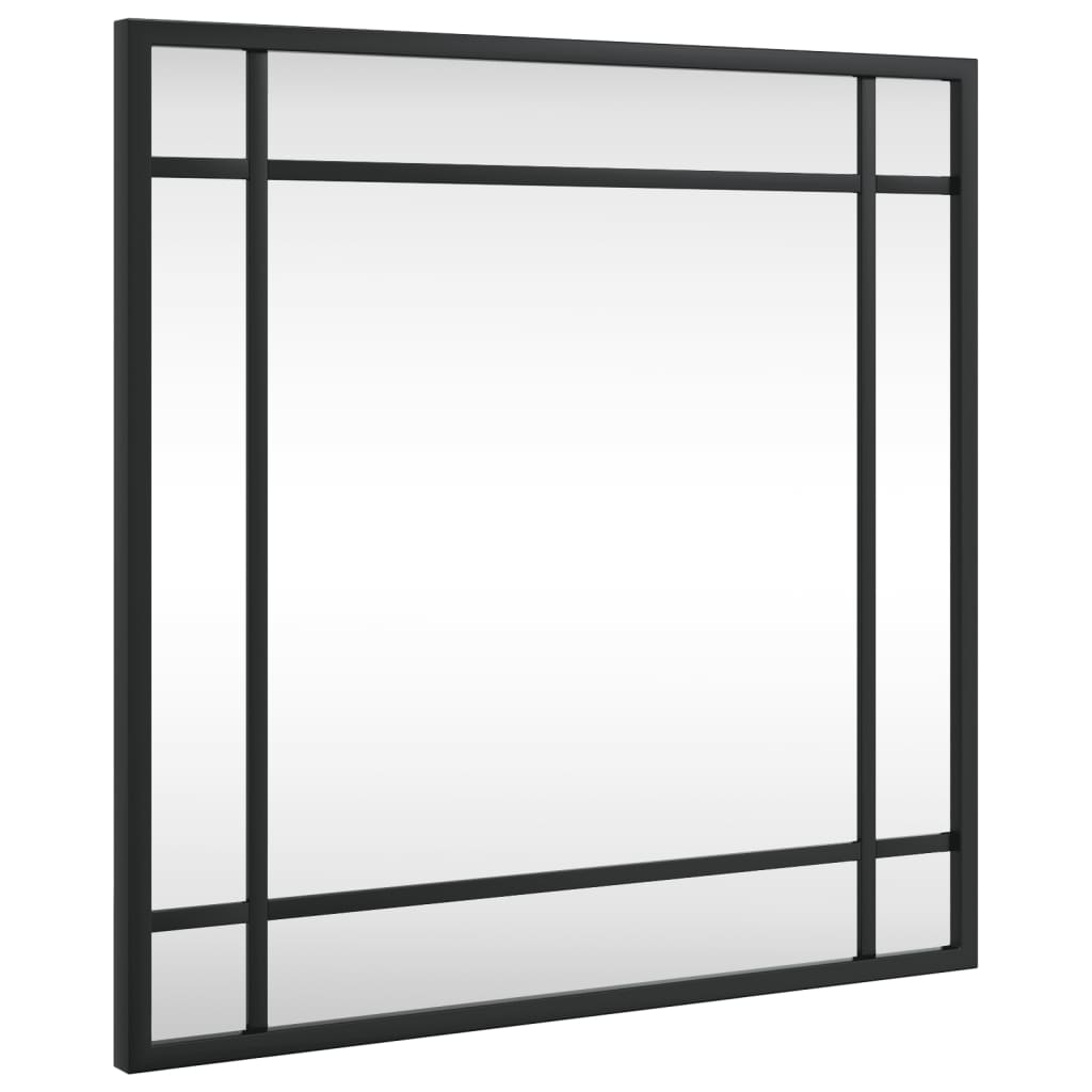 Vidaxl Wall Mirror cuadrado 40x40 cm de hierro negro