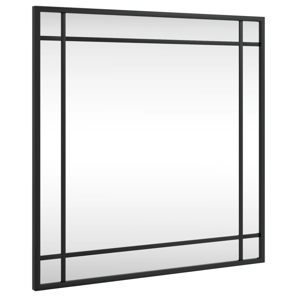 Vidaxl Wall Mirror cuadrado 50x50 cm de hierro negro