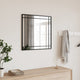 Vidaxl Wall Mirror Square 60x60 cm Iron Black