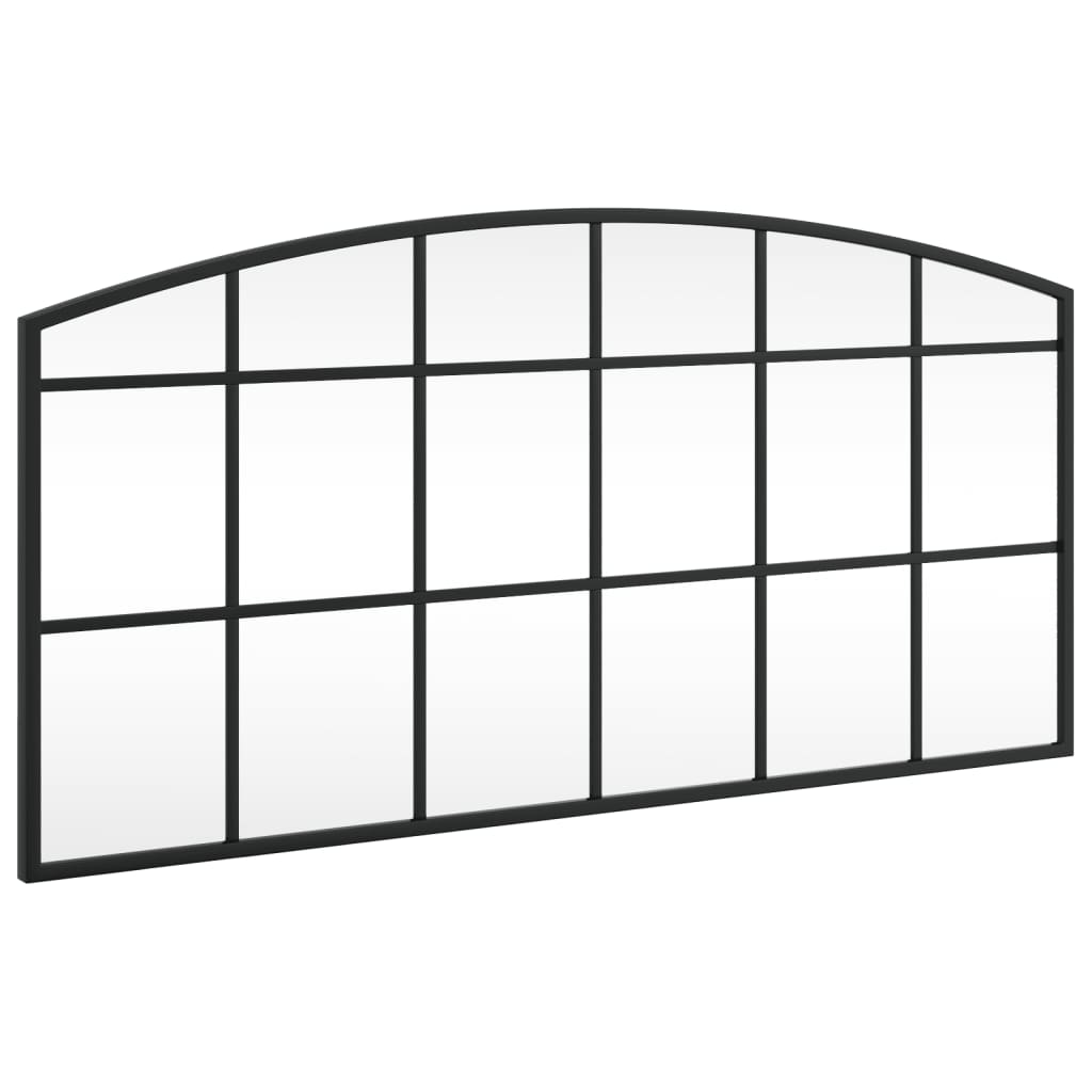 Vidaxx espejo de pared arco 80x40 cm hierro negro