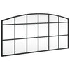 Vidaxl wandspiegel boog 80x40 cm ijzer zwart