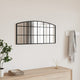 Vidaxx espejo de pared arco 80x40 cm hierro negro