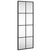 Vidaxl Specchio a parete Rettangolare 30x80 cm Iron Black