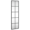 Vidaxl Specchio a parete rettangolare 30x100 cm di ferro nero