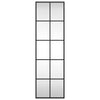Vidaxl Specchio a parete rettangolare 30x100 cm di ferro nero