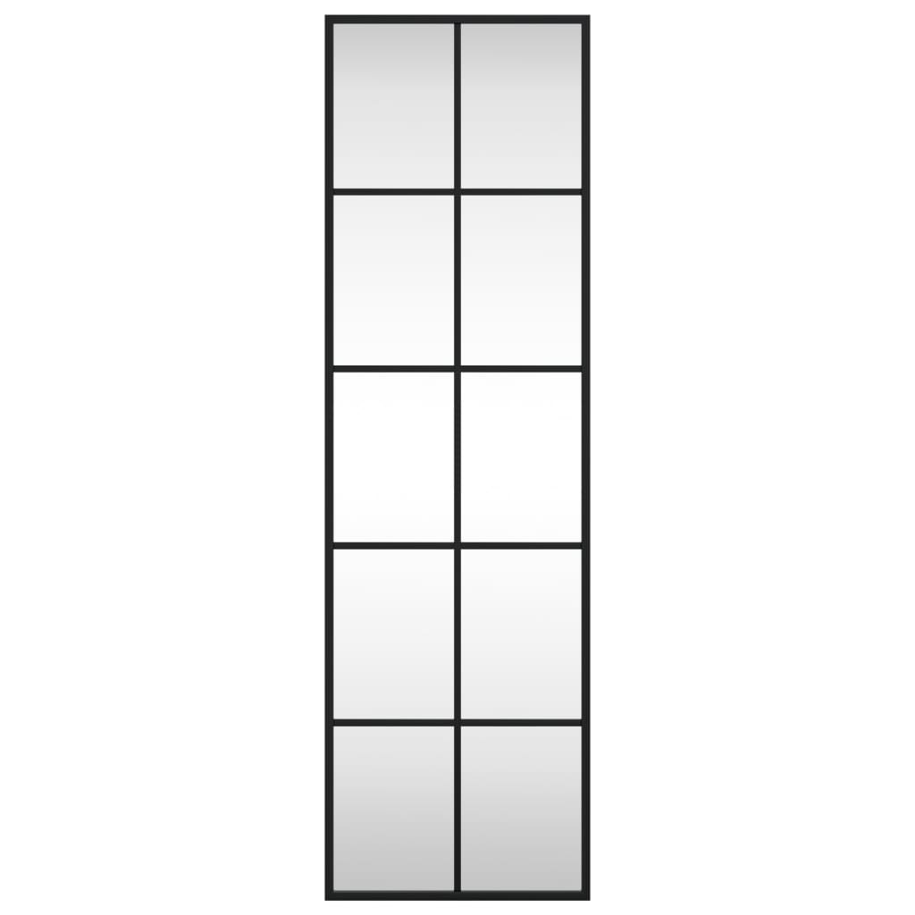 Vidaxl Specchio a parete rettangolare 30x100 cm di ferro nero