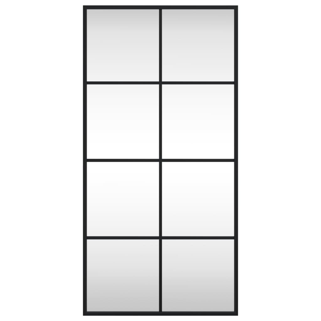 Vidaxl Specchio a parete rettangolare 40x80 cm Iron Black