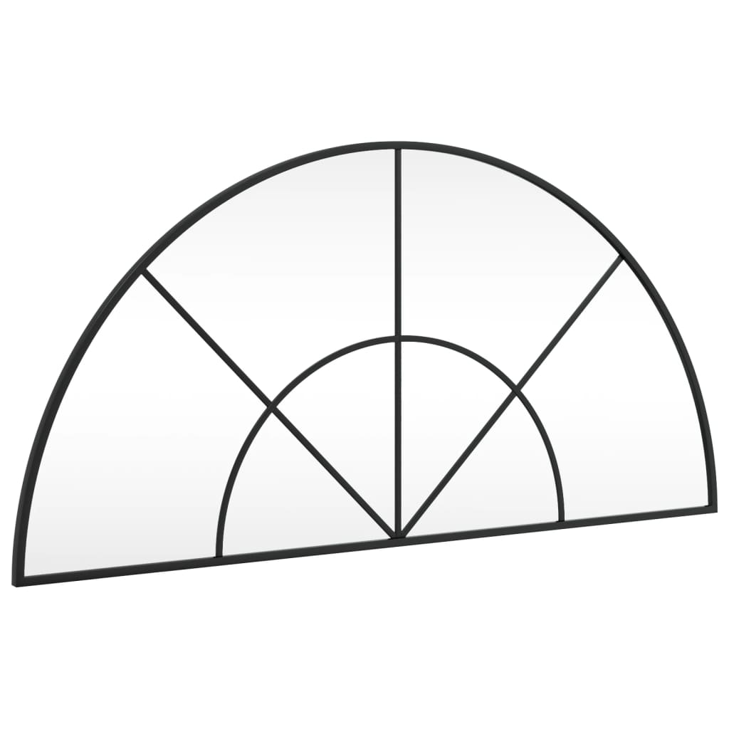 Specchio da parete Vidaxx arco 100x50 cm ferro nero