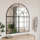 Specchio da parete Vidaxx arco 100x50 cm ferro nero