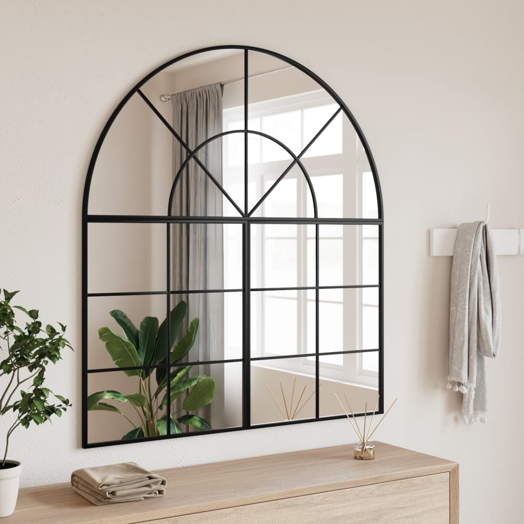 Specchio da parete Vidaxx arco 100x50 cm ferro nero